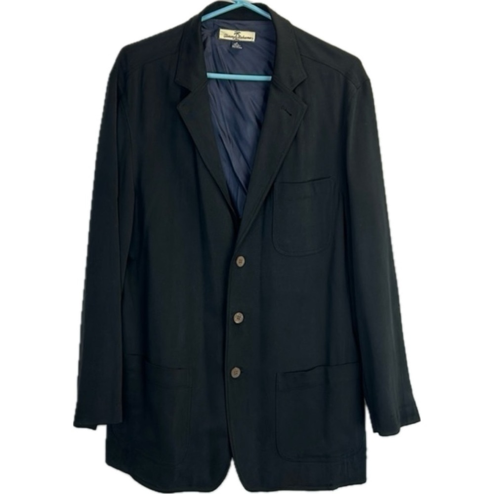 Tommy Bahama Men’s Silk Black Casual 3 Button Blazer Size M